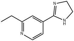Pyridine,  4-(4,5-dihydro-1H-imidazol-2-yl)-2-ethyl- Structure