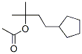 시클로펜탄프로판올,-알파-,-알파-디메틸-,아세테이트(9CI) 구조식 이미지