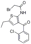 AcetaMide, 2-broMo-N-[3-(2-chlorobenzoyl)-5-ethyl-2-thienyl]- 구조식 이미지