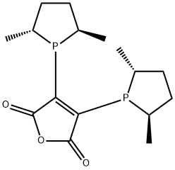(-)-2,3-BIS[(2R,5R)-2,5-DIMETHYLPHOSPHOLANYL]MALEIC ANHYDRIDE Structure