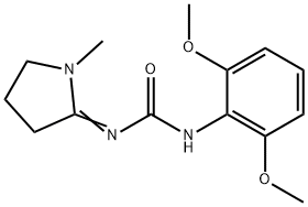 1-(2,6-Dimethoxyphenyl)-3-(1-methylpyrrolidin-2-ylidene)urea 구조식 이미지