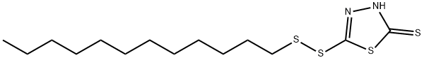 5-(도데실디티오)-1,3,4-티아디아졸-2(3H)-티온 구조식 이미지