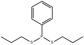 Phenylphosphonodithious acid dipropyl ester Structure