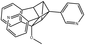 3,3'-(1a,2,7,7a-Tetrahydro-2-methoxy-1,2,7-metheno-1H-cyclopropa[b]naphthalene-1,8-diyl)bispyridine Structure