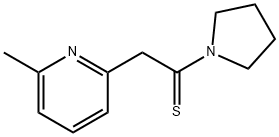 Pyrrolidine,  1-[2-(6-methyl-2-pyridinyl)-1-thioxoethyl]-  (9CI) 구조식 이미지