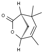 (1R,5S)-2,2,4-Trimethyl-6-oxabicyclo[3.2.1]oct-3-en-7-one 구조식 이미지