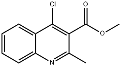메틸4-클로로-2-메틸퀴놀린-3-카르복실레이트 구조식 이미지