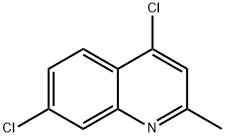 4,7-디클로로-2-메틸퀴놀린 구조식 이미지