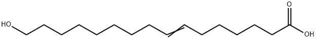 16-Hydroxy-7-hexadecenoic acid 구조식 이미지