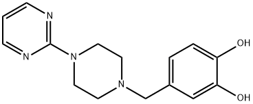 4-((4-(2-Pyrimidinyl)-1-piperazinyl)methyl)pyrocatechol hydrochloride  hydrate (2:4:1) 구조식 이미지