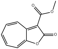 3-(METHOXYCARBONYL)-2H-CYCLOHEPTA[B]FURAN-2-ONE 구조식 이미지