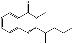 METHYL 2-METHYLPENTYLIDENE ANTHRANILATE Structure