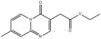 8-Methyl-4-oxo-4H-pyrido[1,2-a]pyrimidine-3-acetic acid ethyl ester Structure