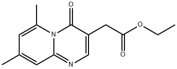 6,8-디메틸-4-옥소-4H-피리도[1,2-a]피리미딘-3-아세트산에틸에스테르 구조식 이미지