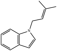 1-(3-메틸부트-2-에닐)-1H-인돌 구조식 이미지