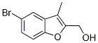 (5-broMo-3-Methyl-1-benzofuran-2-yl)Methanol Structure