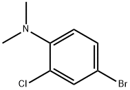4-브로모-2-클로로-N,N-디메틸아닐린 구조식 이미지