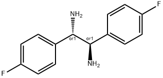 MESO-1,2-BIS(4-플루오로페닐)에틸렌디아민 구조식 이미지
