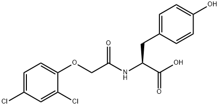 N-[(2,4-Dichlorophenoxy)acetyl]-L-tyrosine Structure