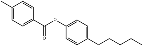4-Pentylphenyl 4-methylbenzoate 구조식 이미지