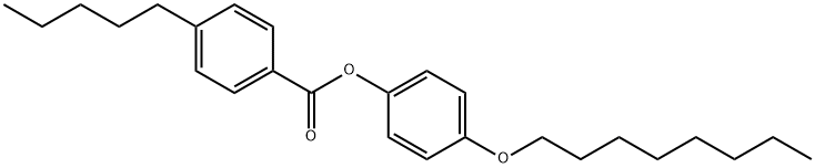 4-N-PENTYLBENZOIC ACID 4'-N-OCTYLOXYPHENYL ESTER Structure