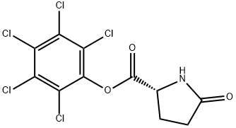 perchlorophenyl 5-oxo-D-prolinate 구조식 이미지