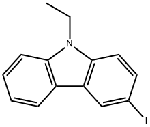 9H-Carbazole, 9-ethyl-3-iodo- Structure