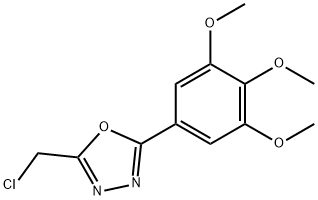 2-클로로메틸-5-(3,4,5-트리메톡시-페닐)-[1,3,4]옥사디아졸 구조식 이미지