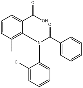 2-(N-벤조일-2-클로로아닐리노)-3-메틸벤조산 구조식 이미지