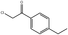 에타논,2-클로로-1-(4-에틸페닐)-(9Cl) 구조식 이미지