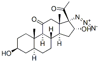 17-azido-3beta,16alpha-dihydroxy-5alpha-pregnane-11,20-dione 구조식 이미지