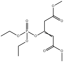 3-(Diethoxyphosphinyloxy)-2-pentenedioic acid dimethyl ester Structure
