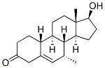 17베타-하이드록시-7알파-메틸-5-에스트렌-3-온 구조식 이미지