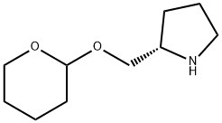 Pyrrolidine, 2-[[(tetrahydro-2H-pyran-2-yl)oxy]methyl]-, (2S)- (9CI) Structure