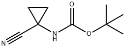 Carbamic acid, (1-cyanocyclopropyl)-, 1,1-dimethylethyl ester (9CI) Structure
