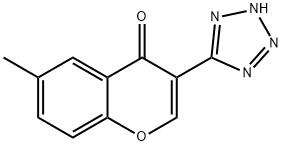 6-METHYL-3-(1H-TETRAZOL-5-YL)-4H-CHROMEN-4-ONE 구조식 이미지