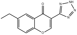6-에틸-3-(1H-테트라졸-5-일)크로몬 구조식 이미지