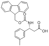 FMOC-(R)-3-AMINO-3-(3-METHYL-PHENYL)-PROPIONIC ACID Structure