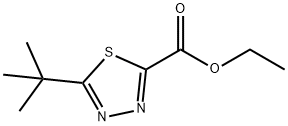 5-TERT-BUTYL-1,3,4-THIADIAZOLE-2-CARBOXYLIC ACID ETHYL ESTER Structure