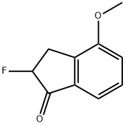 1H-Inden-1-one,  2-fluoro-2,3-dihydro-4-methoxy- Structure