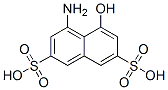 4-AMINO-5-HYDROXY-2,7-NAPHTHALENEDISULPHONICACID Structure