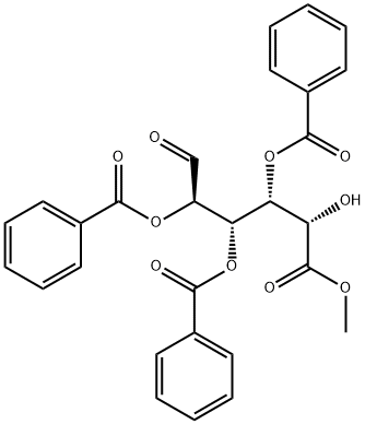 D-Glucuronic  acid,methyl  ester,2,3,4-tribenzoate Structure