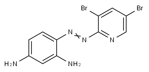 4-(3,5-DIBROMO-2-PYRIDYLAZO)-1,3-페닐렌디아민 구조식 이미지