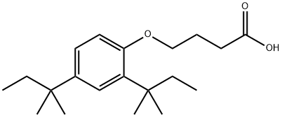 4-(2,4-Di-tert-pentylphenoxy)butyric acid Structure