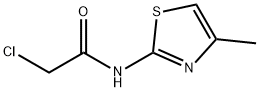 2-CHLORO-N-(4-METHYL-1,3-THIAZOL-2-YL)ACETAMIDE 구조식 이미지