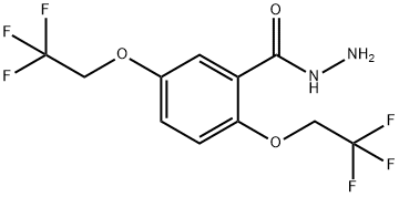 2,5-BIS(2,2,2-TRIFLUOROETHOXY)BENZOIC ACID HYDRAZIDE 구조식 이미지