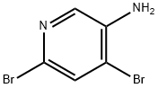 3-아미노-4,6-디브로모피리딘 구조식 이미지