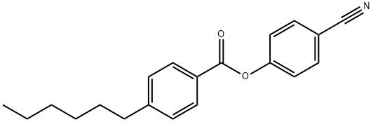 4-시아노페닐4-N-헥실벤조에이트 구조식 이미지