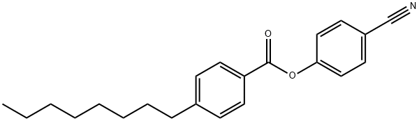 4-CYANOPHENYL 4-OCTYLBENZOATE 구조식 이미지