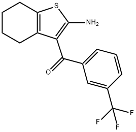 2-AMino-4,5,6,7-tetrahydro-3-(M-trifluoroMethylbenzoyl)benzo[b]thiophene Structure